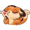💋 Эмодзи «Лиса Луна» для Telegram