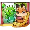 🦠 Эмодзи «Лиса Луна» для Telegram