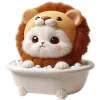 🛁 Эмодзи «Котята львята» для Telegram