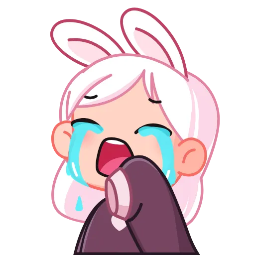 😭 Эмодзи «Michiko -» для Telegram