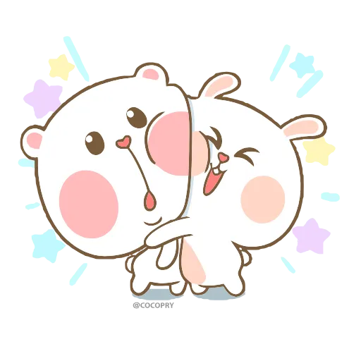 🤗 Эмодзи «😘❤Marshmallow Couple» для Telegram