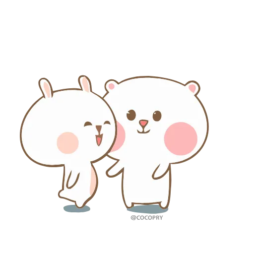 😂 Эмодзи «😘❤Marshmallow Couple» для Telegram
