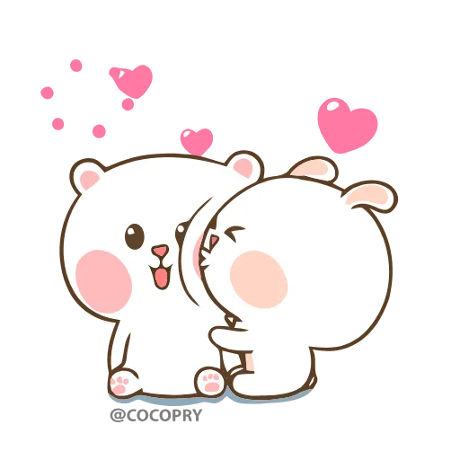 😘 Эмодзи «😘❤Marshmallow Couple» для Telegram