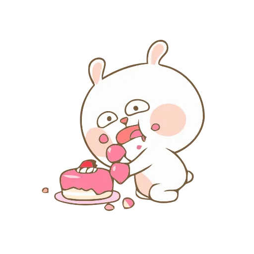 🍰 Эмодзи «😘❤Marshmallow Couple» для Telegram