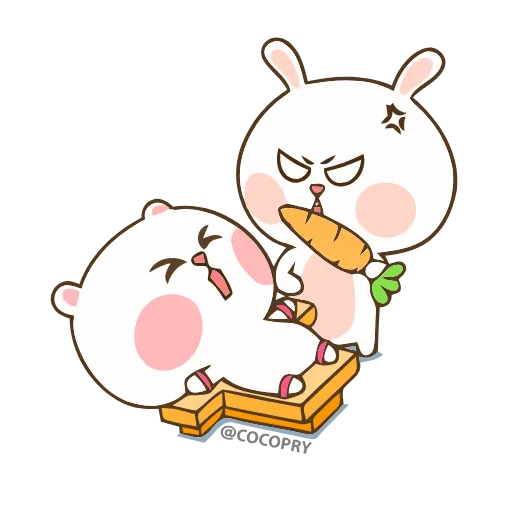 😠 Эмодзи «😘❤Marshmallow Couple» для Telegram