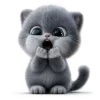 Эмодзи Котёнок для Telegram — скачать