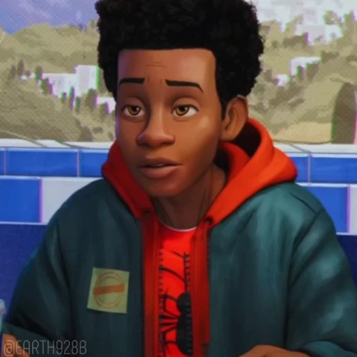 🥵 Стикер «MILES MORALES SPIDERMAN MARVEL» для Telegram