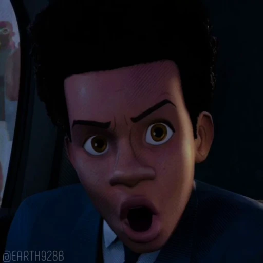 😈 Стикер «MILES MORALES SPIDERMAN MARVEL» для Telegram