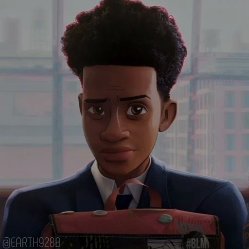 🥵 Стикер «MILES MORALES SPIDERMAN MARVEL» для Telegram