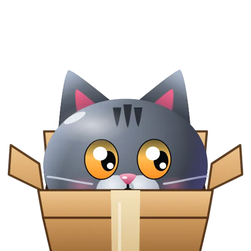 🙈 Эмодзи «Graphite Cat ‍⬛» для Telegram