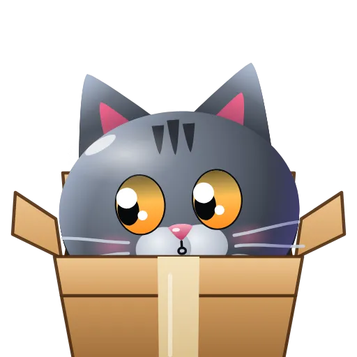 📦 Эмодзи «Graphite Cat ‍⬛» для Telegram