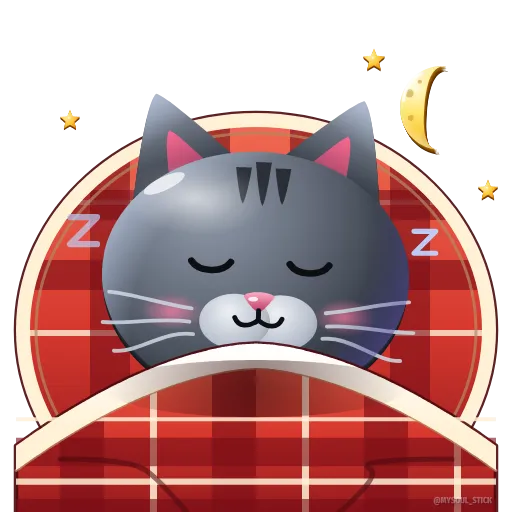 🧶 Эмодзи «Graphite Cat ‍⬛» для Telegram