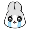 😭 Эмодзи «Machiko Rabbit» для Telegram