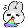 🌈 Эмодзи «Machiko Rabbit» для Telegram