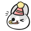 🎉 Эмодзи «Machiko Rabbit» для Telegram