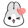 ❤️ Эмодзи «Machiko Rabbit» для Telegram