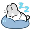 😴 Эмодзи «Machiko Rabbit» для Telegram