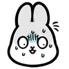 😰 Эмодзи «Machiko Rabbit» для Telegram