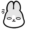 🙄 Эмодзи «Machiko Rabbit» для Telegram