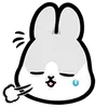 😮‍💨 Эмодзи «Machiko Rabbit» для Telegram