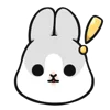 ❕ Эмодзи «Machiko Rabbit» для Telegram
