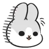 😑 Эмодзи «Machiko Rabbit» для Telegram