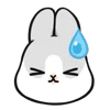 😓 Эмодзи «Machiko Rabbit» для Telegram