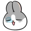 😪 Эмодзи «Machiko Rabbit» для Telegram