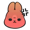 😡 Эмодзи «Machiko Rabbit» для Telegram