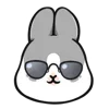 😎 Эмодзи «Machiko Rabbit» для Telegram