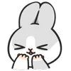😂 Эмодзи «Machiko Rabbit» для Telegram
