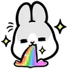 🌈 Эмодзи «Machiko Rabbit» для Telegram