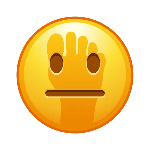 🦶 Стикер «Crazy Emoji 2» для Telegram