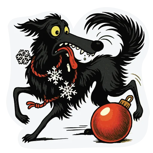 😰 Стикер «Mad new year» для Telegram