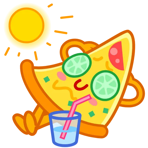 🏖 Эмодзи «Madam Pizza» для Telegram