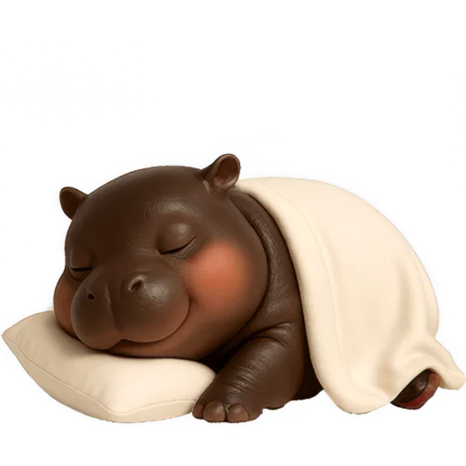 😴 Стикер «Мадам Бегемотиха» для Telegram