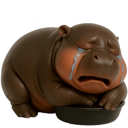 😭 Стикер «Мадам Бегемотиха» для Telegram
