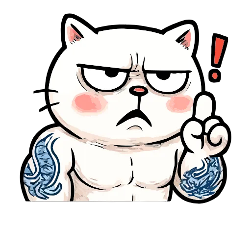 ❗️ Эмодзи «Boss Cat» для Telegram