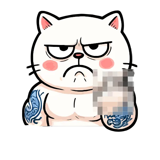 🖕 Эмодзи «Boss Cat» для Telegram