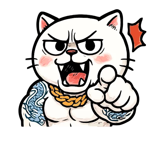😠 Эмодзи «Boss Cat» для Telegram