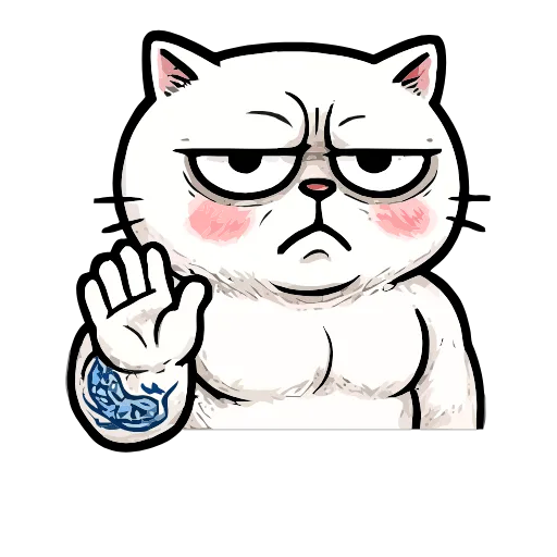 👋 Эмодзи «Boss Cat» для Telegram