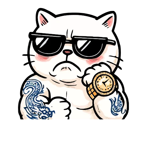 😎 Эмодзи «Boss Cat» для Telegram
