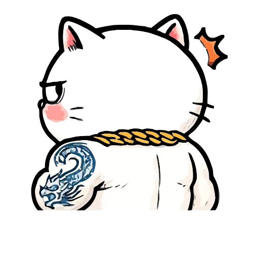 😒 Эмодзи «Boss Cat» для Telegram
