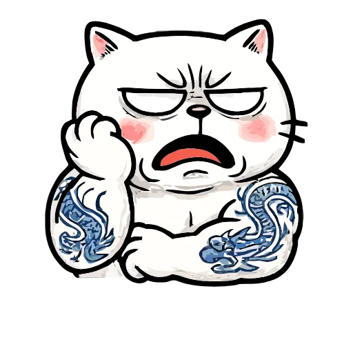 🙄 Эмодзи «Boss Cat» для Telegram
