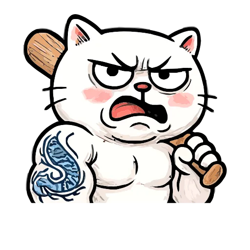 😠 Эмодзи «Boss Cat» для Telegram