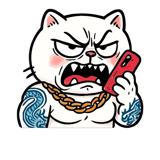 🤬 Эмодзи «Boss Cat» для Telegram