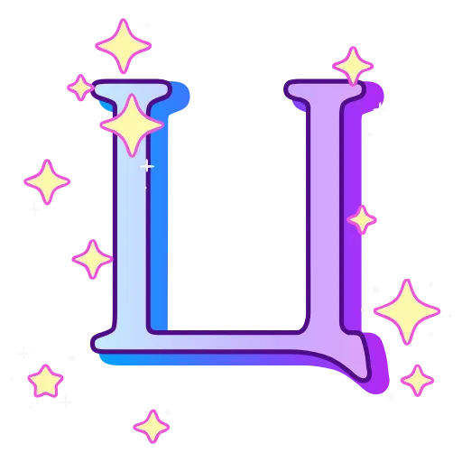 🔠 Эмодзи «decor #fonts #static #vector» для Telegram