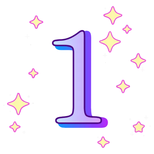 1️⃣ Эмодзи «decor #fonts #static #vector» для Telegram