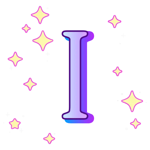 🔠 Эмодзи «decor #fonts #static #vector» для Telegram