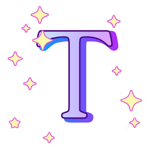 🔠 Эмодзи «decor #fonts #static #vector» для Telegram